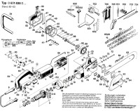 Bosch 0 601 535 042 chain saw attachment 240 V / GB Spare Parts